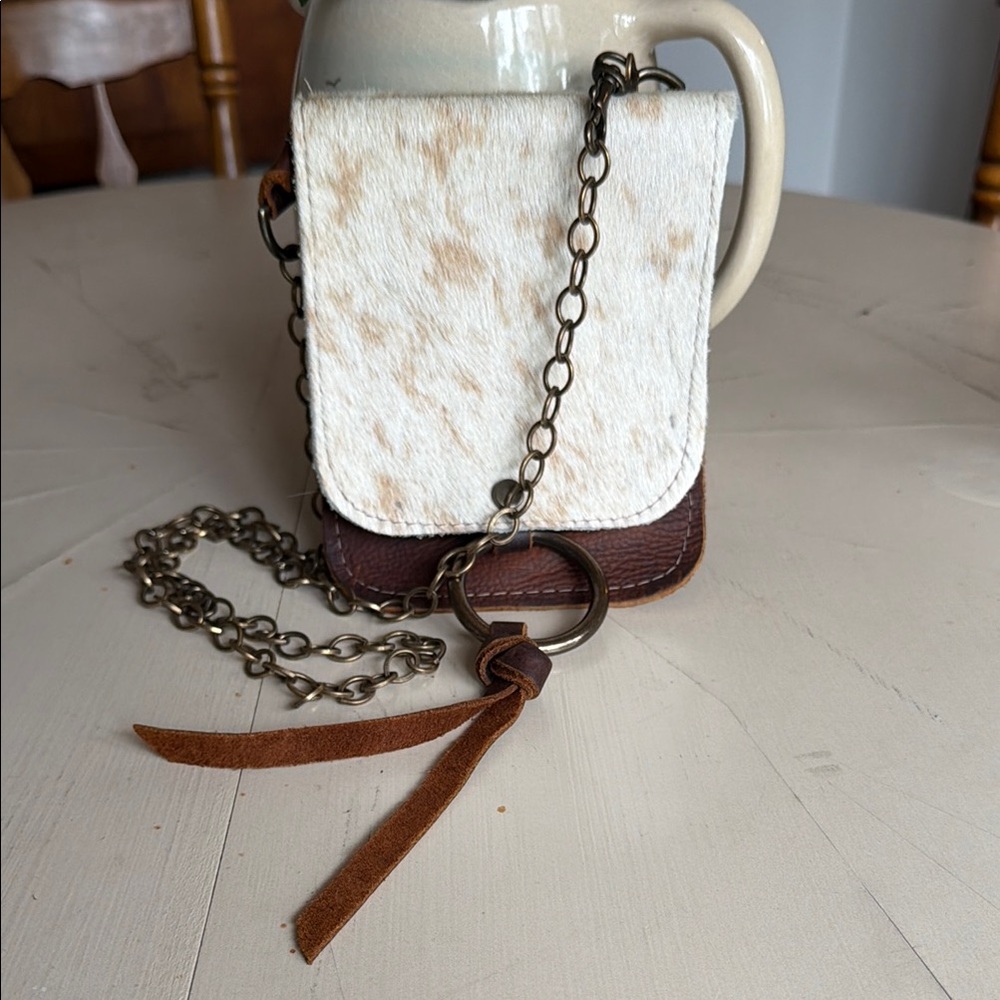 Canoe Cow Hide Crossbody